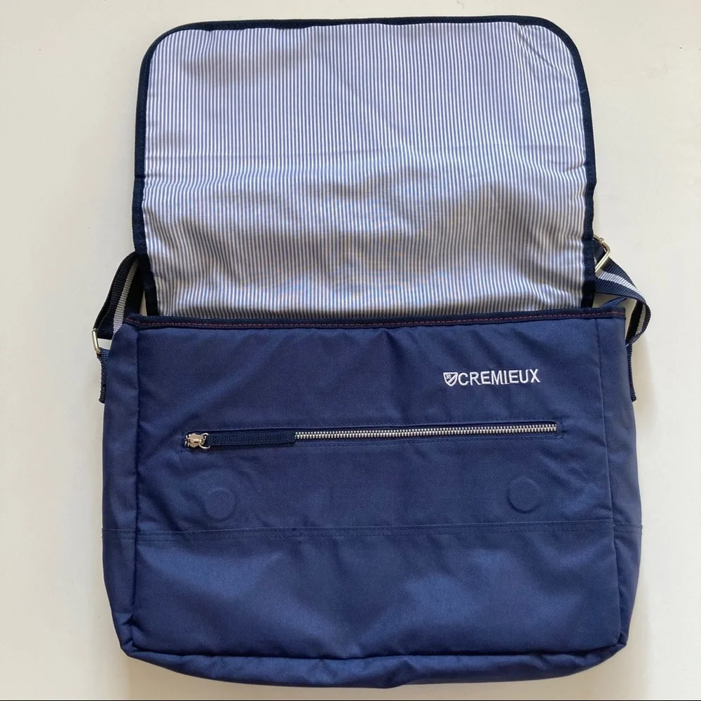 Cremieux 38 Messenger Laptop Bag Navy Blue